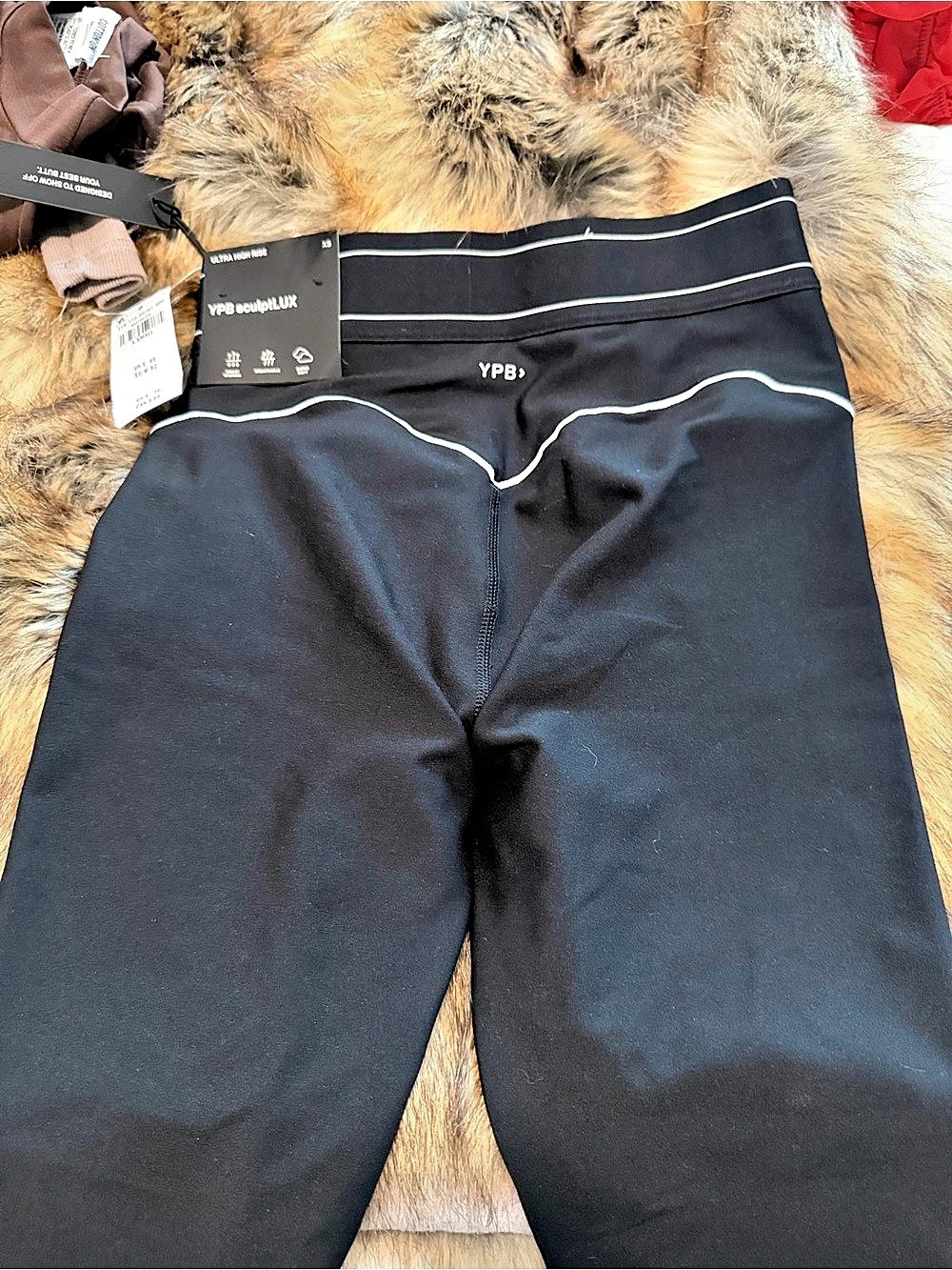 Y.P.B. sculptLUX Black Leggings Size XS NWT